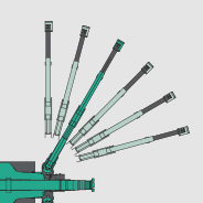 Grúas de batería MAEDA Posicionadores multiángulo