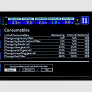 Grúas de batería MAEDA Registro de datos