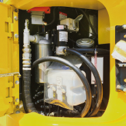 Bomba de combustible para gruas sobre orugas