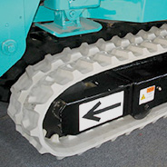 Grúas de batería MAEDA Pistas de goma blanca que no dejan marcas