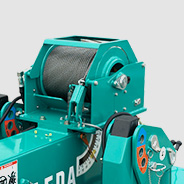 Grúas de batería MAEDA Cabrestante auxiliar con cable de acero largo