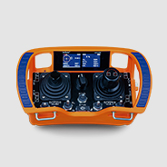 Control remoto por radio para gruas sobre orugas