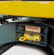 Caja de herramientas para gruas sobre orugas